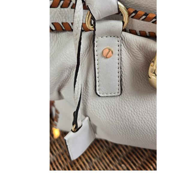 Large Cream and Brown  Michael Kors  Whipped Hamilton Bag - Picture 3 of 15